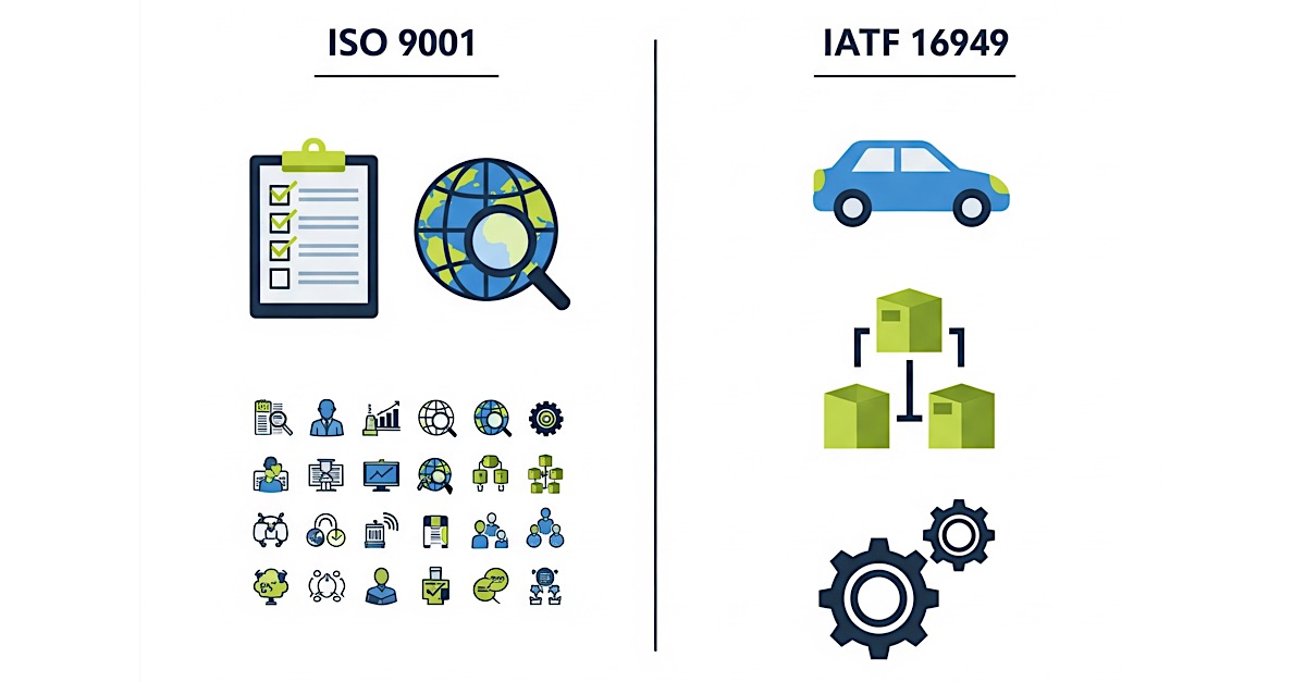 IATF 16949 vs ISO 9001: Key Differences & Certification Tips