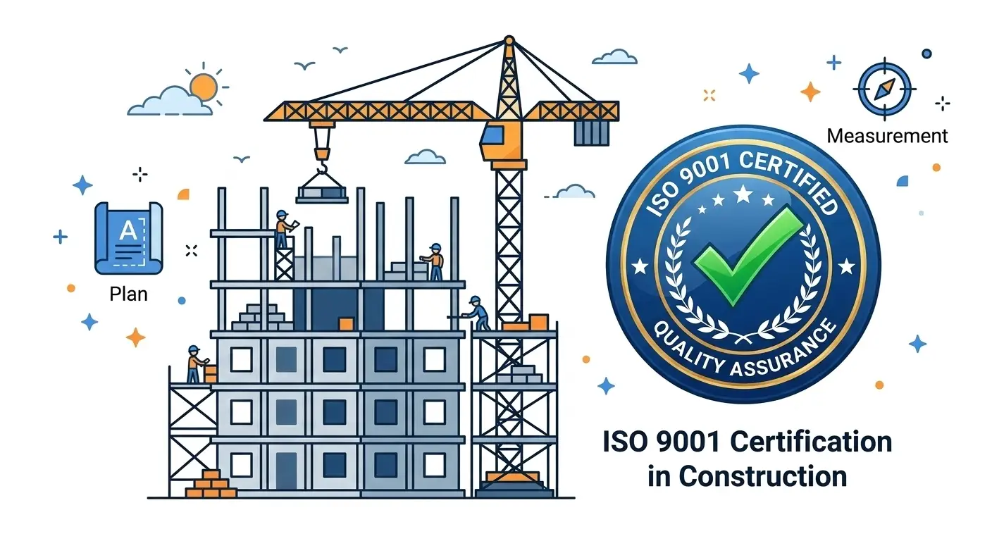 ISO 9001 Certification at a Conbstruction Company