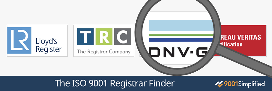 Generate a list of registrars with our ISO 9001 Registrar Finder service