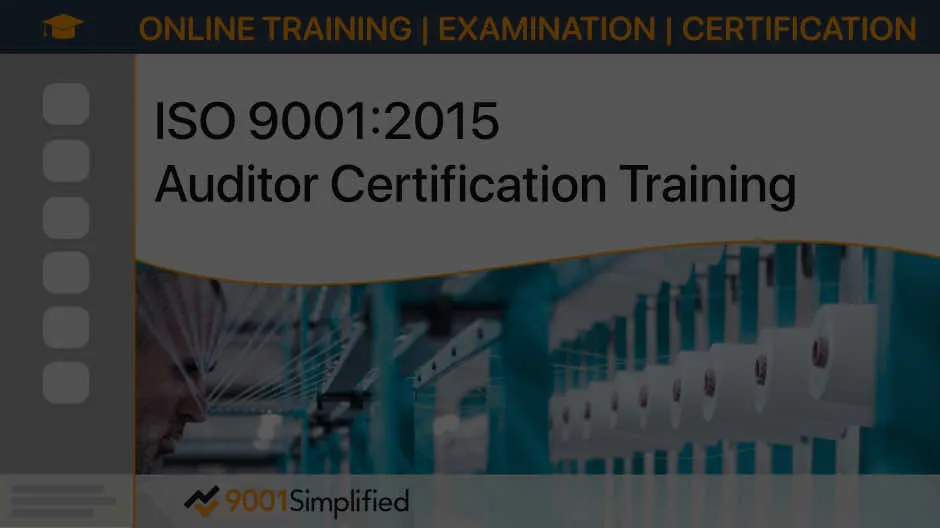 ISO 9001 Online Auditor Certification Training