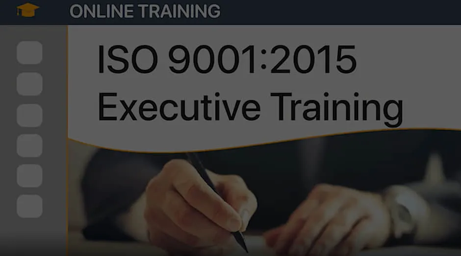 ISO 9001 Online Executive Training