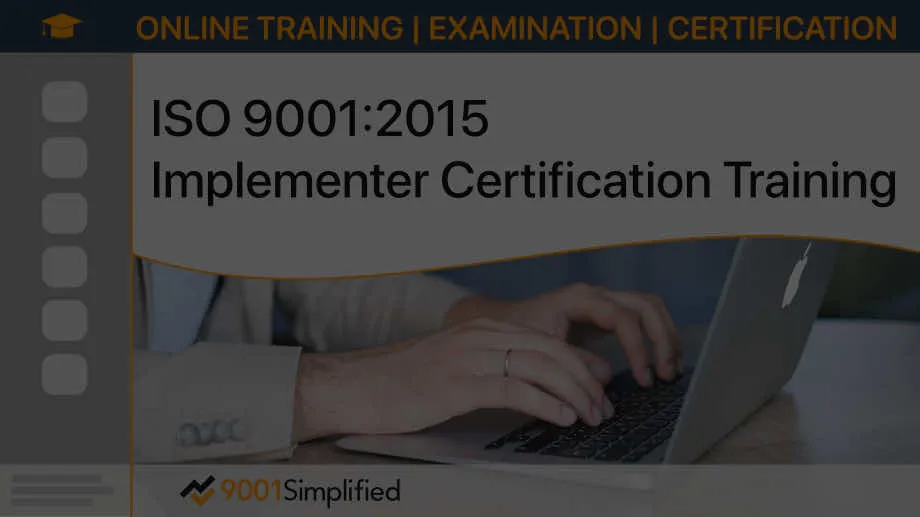 ISO 9001 Online Implementer Certification Training