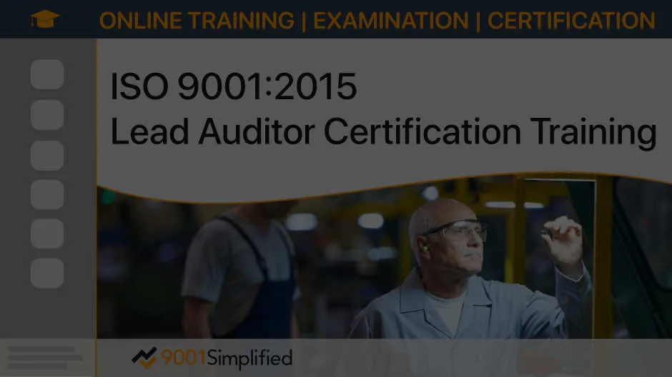 ISO 9001 Online Lead Auditor Certification Training