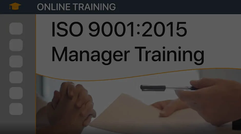 ISO 9001 Online Manager Training